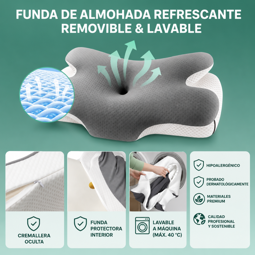 Almohada Cervical Viscoelástica para Aliviar el Dolor de Cuello
