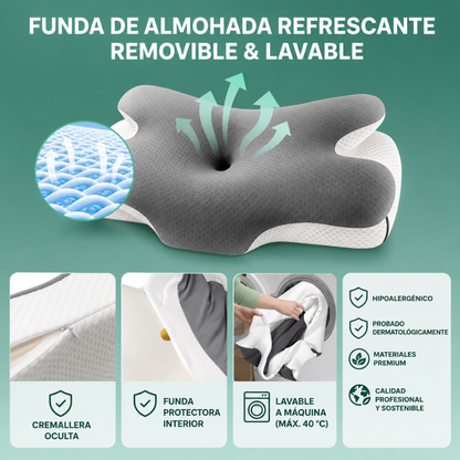 Almohada Cervical Viscoelástica para Aliviar el Dolor de Cuello